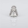 Virgencita del Rocío, tamaño más grande. Realizada en plata de ley. Totalmente maciza.