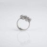 Anillo Botón Charro de plata de primera ley con Marcasitas. Pequeño. Otra vista.
