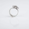 Anillo Botón Charro de plata de primera ley. pequeño. Otra muestra.