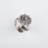Anillo Botón Charro de plata de primera ley. pequeño.