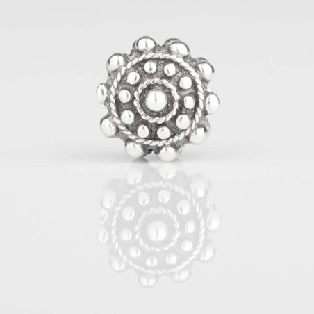 Charm Boton Charro de plata de ley para la pulsera de Pandora o similares.