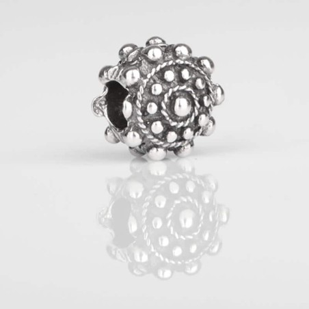 Charm Boton Charro de plata de ley para la pulsera de Pandora o similares. Muestra 3