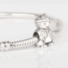 Charm profesión Médica en plata de ley para la pulsera de Pandora o similares. Detalle en pulsera pandora.