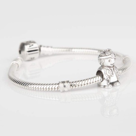 Charm profesión Médica en plata de ley para la pulsera de Pandora o similares. Muestra con pulsera pandora.
