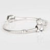 Charm profesión Médica en plata de ley para la pulsera de Pandora o similares. Muestra con pulsera pandora.