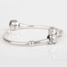 Charm profesión Enfermera en plata de ley para la pulsera de Pandora o similares. Frontal. Figurita en pulsera.