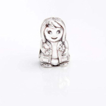 Charm Farmacéutica en plata de ley para la pulsera de Pandora o similares. Frontal