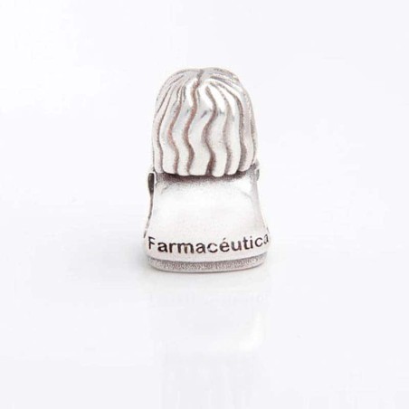 Charm Farmacéutica en plata de ley para la pulsera de Pandora o similares. Trasera.