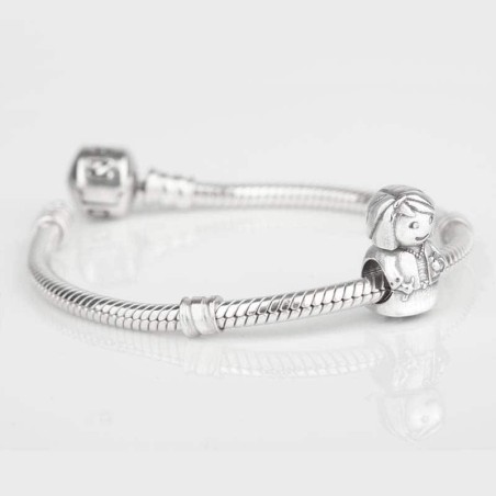 Charm Profesora en plata de ley para la pulsera de Pandora o similares. Pulsera Pandora con charm.