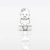 Charm Niña en plata de ley para la pulsera de Pandora o similares. Frente.
