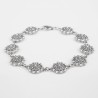 Pulsera de plata de primera ley con Botones charros de 11 mm de diámetro. Muestra princial