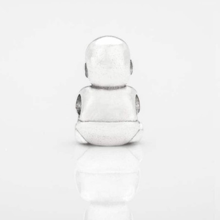 Charm Niño en plata de ley para la pulsera de Pandora o similares. Trasera.