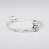 Charm de La Fallera en plata de ley para la pulsera de Pandora o similares. Frontal. Pulsera con charm.