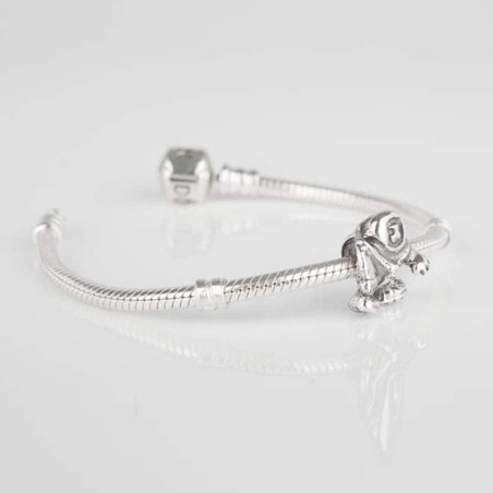 Charm Astronauta Catedral de Salamanca en plata de ley para la pulsera de Pandora o similares. muestra. Pulsera con charm.