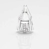 Charm Nazareno en plata de ley para la pulsera de Pandora o similares. Vista frontal.