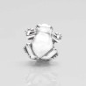 Charm Rana de la Universidad de Salamanca en plata de ley para la pulsera de Pandora o similares. Vista trasera.