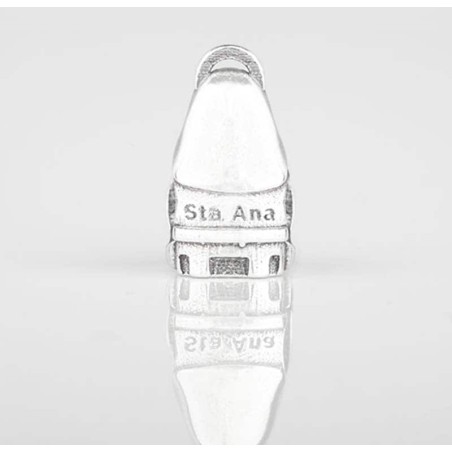 Charm Sta. Ana de Néfele en plata de ley para la pulsera de Pandora o similares. Vista trasera.