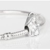 Charm Sta. Ana de Néfele en plata de ley para la pulsera de Pandora o similares. Detalle en pulsera.