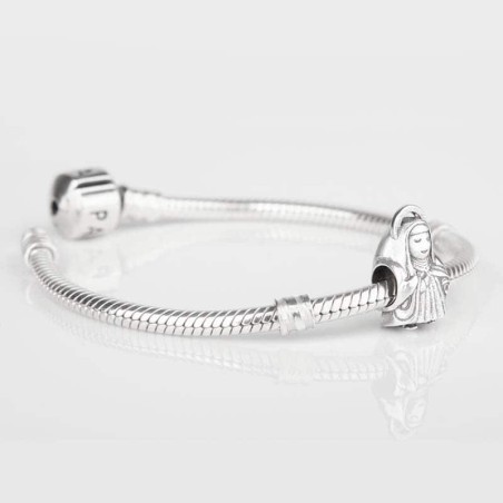 Charm Sta. Teresa en plata de ley para la pulsera de Pandora o similares. Pulsera con charm.