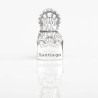 Charm Santiago Apostol en plata de ley para la pulsera de Pandora o similares. Vista trasera.