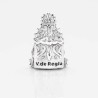 Charm de la Virgencita Macarena en plata de ley para la pulsera de Pandora o similares. Vista trasera.