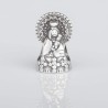 Charm Virgencita del Pilar en plata de ley para la pulsera de Pandora o similares. Vista frontal.
