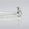 Charm Virgencita de los Desamparados "La Geperudeta" en plata de ley para la pulsera de Pandora o similares. Detalle en pulsera.