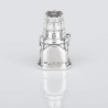 Charm Virgencita de Montserrat "La Moreneta" en plata de ley para la pulsera de Pandora o similares. Vista lateral.