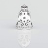 Charm Virgencita de la Cabeza en plata de ley para la pulsera de Pandora o similares. Vista trasera.