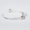 Charm de la Virgencita de Guadalupe en plata de ley para la pulsera de Pandora o similares. Pulsera con charm.