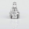 Charm Virgencita de la Vega en plata de ley para la pulsera de Pandora o similares. Vista frontal.