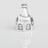 Charm Virgencita de la Vega en plata de ley para la pulsera de Pandora o similares. Vista trasera.
