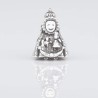 Charm de la Virgencita Fuensanta en plata de ley para la pulsera de Pandora o similares. Vista Frontal.