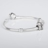 Charm de la Virgencita Arantzazu en plata de ley para la pulsera de Pandora o similares. Pulsera con charm.