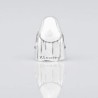 Charm de la Virgencita de Lourdes creada por plata de ley para la pulsera de Pandora o similares. Vista trasera.