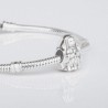 Charm de la Virgencita de Lourdes creada por plata de ley para la pulsera de Pandora o similares. Detalle en pulsera.