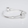Charm de la Virgencita de Lourdes creada por plata de ley para la pulsera de Pandora o similares. Pulsera con charm.