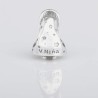 Charm Virgencita Niña en plata de ley para la pulsera de Pandora o similares. Vista frontal. Vista trasera.