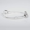 Charm Virgencita del Rocío en plata de ley para la pulsera de Pandora o similares. Pulsera con charm.