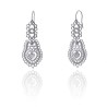 Pendientes Galápago mini en filigrana charra de plata. Cierre en forma de Gancho.