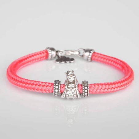 Pulsera cabo rosa Virgencita Esperanza