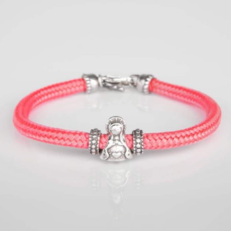 Pulsera cabo rosa Virgencita Niña