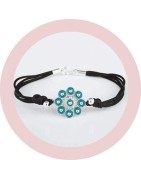 ✨ Pulseras de Hilo con Botón Charro Plata 1ª Ley | JoyasNefele