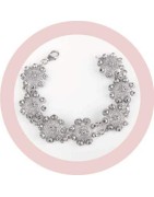 Pulsera Plata Botón Charro